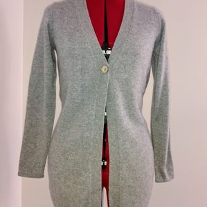 NWOT Beutler Cashmere Gray Cardigan Small
